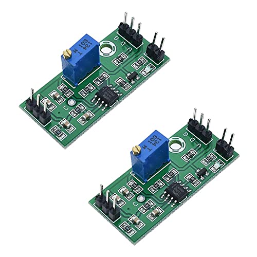Rakstore 2個 LM393 電圧コンパレータモジュール 高レベル出力 アナログコンパレータコントロール LEDインジケータ付き