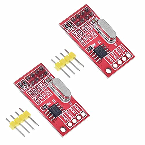 Rakstore 2個 AD7705 デュアル16ビットADCデータアクイジションモジュール プログラム可能 入力ゲイン SPIインターフェース