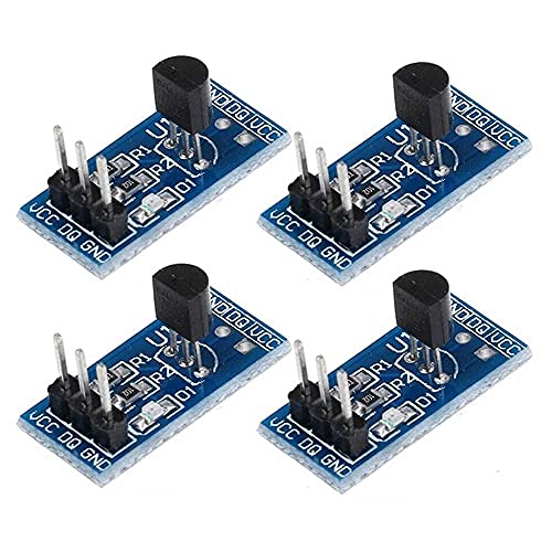 Rakstore 4個 DS18B20 温度測定モジュール 温度センサーモジュール DS18B20センサー Arduino用
