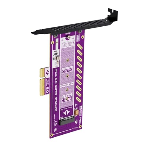 PFCORI 4X PCIe 5.0 NVMe 拡張カード ドライブフィット&金メッキ耐久性 PFCORI マザーボード PCIE5.0 NVME