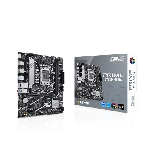 ASUS PRIME B760M-R D4 (ソケット1700/B760/DDR4/S-ATA 6Gb/s/Micro ATX)。 90MB1HA0-M0EAY0