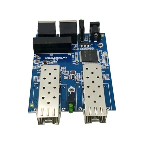 Jumundren ギガビット イーサネット ファイバー スイッチ 2RJ45 UTP 2 ファイバー ギガビット ファイバー 光メディア コンバーター 2SC 2RJ45 イーサネット 10/100/1000M