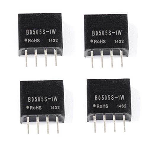 Rakstore 4個 B0505S-1W DC-DC 絶縁コンバータ 5V~5V 電源モジュール 4ピン 電源モジュール
