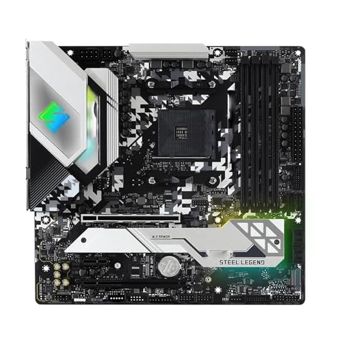 KLZUNDA PC マザーボード ASROCK B550M Steel Legend B550 マザーボードソケット AM4対応 Ryzen 5600X 5900X 5700X DDR4(OC) M.2 NVMe SSD HDMI Micro-ATX