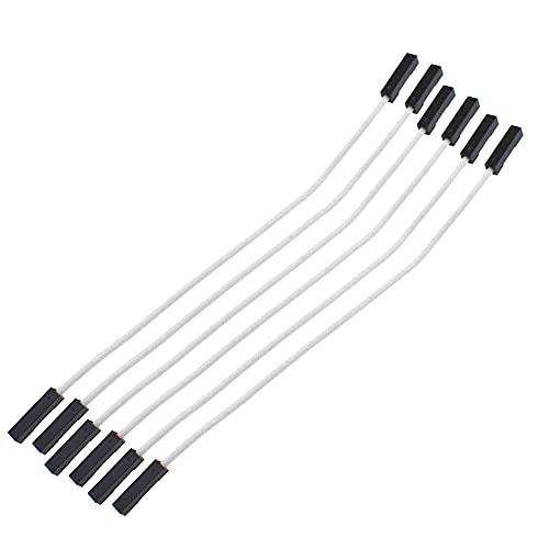 Reland Sun 20個 1P 2.54mm ジャンパーワイヤライン 10/20/30cm メス オス 24AWG ワイヤー テストライン 電子ライン (F-F-20CM-ホワイト)