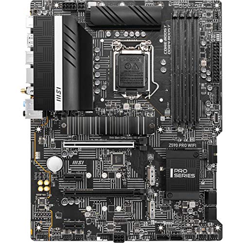 MSI Z590 PRO WiFi Pro???? ?????? (ATX??11/?10??Intel Core?LGA 1200???? DDR4 PCIe 4 M.2???? USB 3.2 Gen 2 2.5G LAN DP/HDMI Wi-Fi 6E)