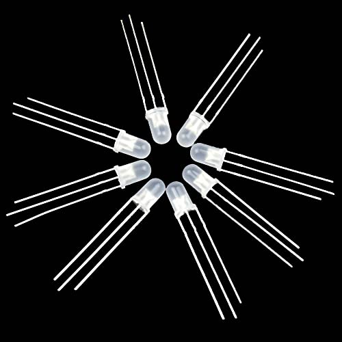 Reland Sun 20個 F3 F5 3mm 5mm 拡散透明レッドグリーンLED(拡散5mm)