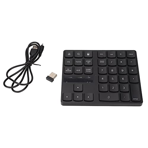 Jeffergarden 35 キーテンキー付きミニ USB キーボード、サイレント急速リバウンド、人間工学に基づいたデザイン、家庭、ゲーム、オフィス用 Jeffekc4d6gt81r