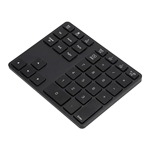 OPPWONG Bluetooth 5.0対応アルミワイヤレステンキーボード 財務会計向け超薄型キーボード (黒) OPgm3javt86u-11
