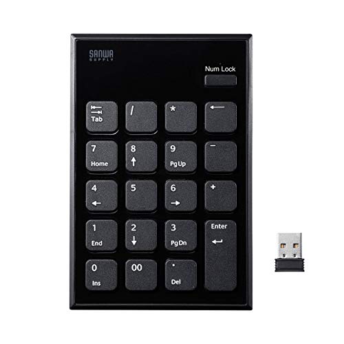 エスコ (Esco) 86x130x17mm ワイヤレステンキーボード(静音) EA764AB-226