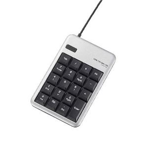 エレコム (まとめ)エレコム USBテンキーボード TK-TCM011SV【×3セット】 KTEC-ds-1621835