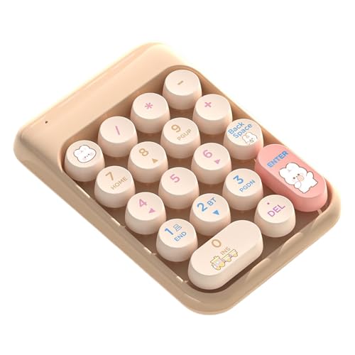 Wireless Numeric Keypad - Portable Number Pad,calculating Number Pads | 18 Keys Cute Numpad,2.4g Keyboard Numeric Pad For Laptop Pc Financial Accounting Study PM0IM7PE7358SGUEK4F