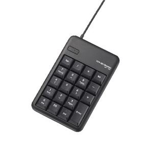 エレコム (まとめ)エレコム 2ポートUSB2.0HUB付USBテンキーボード TK-TCM012BK【×3セット】 KTEC-ds-1621836