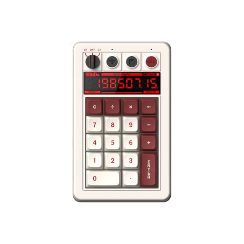 8Bitdo レトロ 18 メカニカル テンパッド、電卓モードをサポート、Windows および Android 用 Bluetooth/2.4G/有線テンパッド - (Fami)