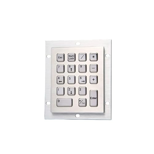 18 キーステンレススチール IP65 防水金属テンキーパッド、USB インターフェイス付き