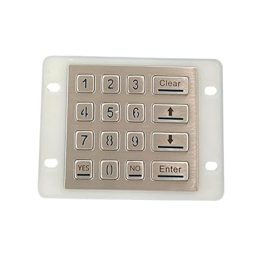 Ourdoor IP68 防水 16 キーバックライト金属キーパッドフロントパネルステンレス鋼とアルミケース(USB Interface,Layout 4) LRHDHHFFA-829CEDF7