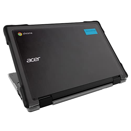 Gumdrop R721T (2イン1)対応 - 軽量保護 側面のゴム引き糸 シームレスなアセットタグ付け 学校や仕事にやさしい - ブラック 06C003E01
