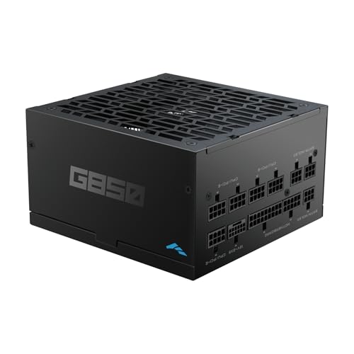 SAMA G850 850W フルモジュラー電源 – 80 Plus Gold認定 | ATX 3.1 & PCIe 5.1対応 | 12V-2x6 GPU電源、ファンレスECOモード、フルモジュラー、日本製コンデンサ – コンパクトPSU – ブラック G0850-BKGFF001-US