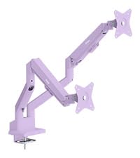 Pixio 【5年保証付き】Pixio PS1D Wave Purple モニターアーム デュアル パープル 2画面 上下 ガススプリング かわいい ピクシオ 32インチ 対応 PSW1DPP