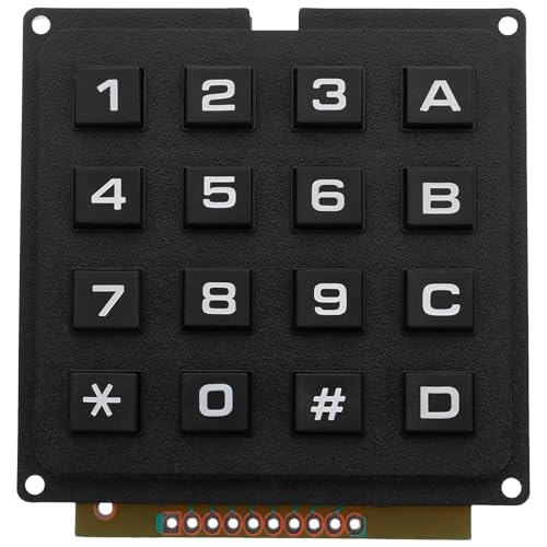 Alasum 産業用キーパッド配列キーボードモジュール 16キーシート搭載 コンパクト設計 工業制御システム向け高精度入力用 GNE25OJ