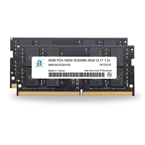 Adamanta 32GB (2x16GB) HP ProBook 470 G5 ノートパソコン DDR4 2400MHz PC4-19200 SODIMM 2Rx8 CL17 1.2v ノートブック メモリモジュール アップグレード RAM AM52SE22G64-RQ