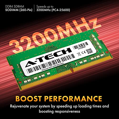 A-Tech 8GB キット (2x4GB) RAM Acer Veriton NUC VN1502G Mini Desktop PC | DDR4 3200MHz PC4-25600 SODIMM 1.2V 260ピン ノンECC SO-DIMM メモリアップグレード