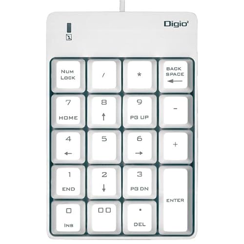 Digio2 有線 USB シンプルテンキーボード ホワイト TNK-SU234W top1-ds-2527067 [独自簡易包装] top1-ds-2527067-z