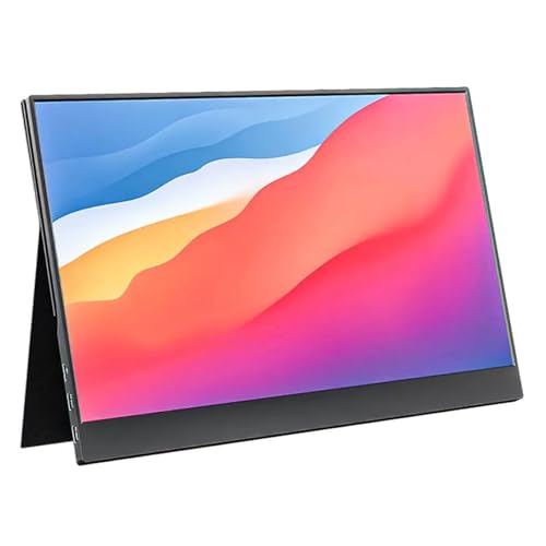 Ziizwfa ポータブル 15.6 インチ FHD ゲームモニター高速応答外部ディスプレイラップトップ/電話/コンソール旅行用ポータブルスクリーンゲームや仕事用