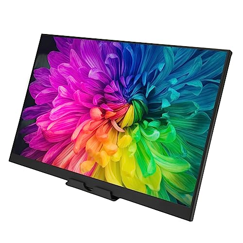 Jectse HDタッチスクリーンモニター、ポータブルデザイン、16.0インチ、メタルボディ、1920x1200解像度、内蔵デュアルスピーカー、タッチスクリーン、マルチプラットフォーム互換性、タイプCポート