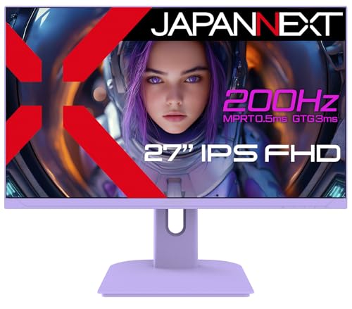 JAPANNEXT ゲーミングディスプレイ 27型/1920×1080/パープル JN-IPS27G200F-PP