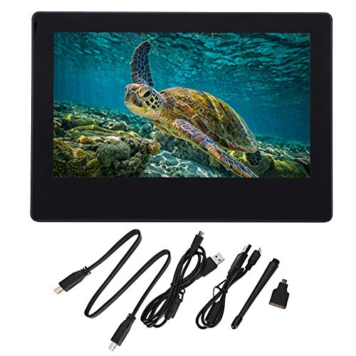Cloimei 7インチ IPS LCD モニター HDMI タッチスクリーンディスプレイ 4 3B+ Banana Pi 用 1024x600 解像度 静電容量式タッチ プラグアンドプレイ コンピュータースクリーン Cloima80wc3db6g