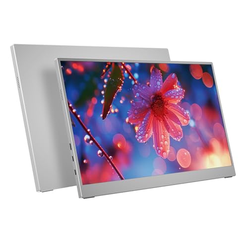 Azeyou モバイルモニター 15.6インチ 1920*1080 モバイルディスプレイ 金属製 ポータブルモニター IPS液晶パネル 6mm薄型 超軽量 自立型スタンド USB Type-C ミニHDMI PS5/XBOX/Switch/PC/Macなど対応 在宅勤務 リモートワーク AZU-PM1506B