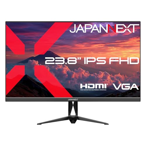JAPANNEXT 23.8インチ IPSパネル搭載 フルHD(1920×1080)解像度 液晶モニター JN-IPS238F3 HDMI VGA【2年保証】 ジャパンネクスト
