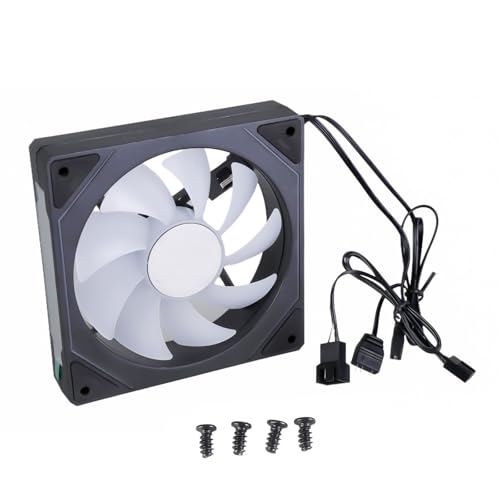 Buxuaaaa 120 ミリメートル ARGB ファン冷却ファンデスクトップコンピュータ 12V 3 ワット 4Pin + 3Pin 冷却照明ラジエーターヒートシンクアクセサリー CPU クーラー
