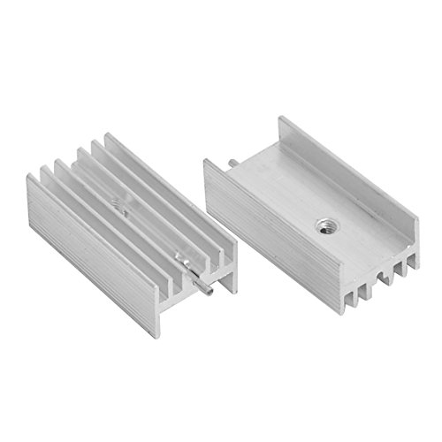 Ruilogod アルミニウムヒートシンク冷却フィンクーラー 15mm x 30mm x 10mm 10個 シルバートーン 844c601848da8acd11e8af98b6997e