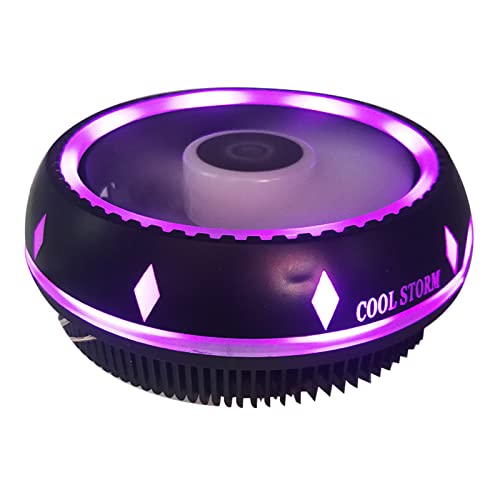SHMYCAT 高性能 CPU クーラー RGB LED CPU ファン LGA1150 1151 1155 AM4 AM3+ AM3 AM2+ FM1 FM2 陽極酸化ブラックアルミニウム CPU LGA1150
