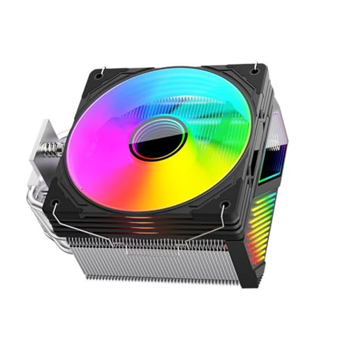 Leimezsty ARGB CPU クーラー 6 ヒートパイプエア ARGB ライトマザーボードファンラジエーター LGA 1851 / 1700 / 1200 / 115X / 1366 デジタルディスプレイ用