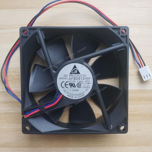 DJHAQDM 互換性があります Delta AFB0912HH 12V 0.4A 9225 92x92x25mm 3-Wire 冷却ファン GA1204PV258