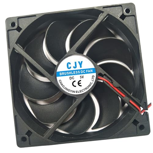 ZYZMEIBAO ルーター冷却ファンシャーシ静音5V / 12V / 24V電源120mmx120mmx15mmキャビネット12CM保護ネット交換用ルーター