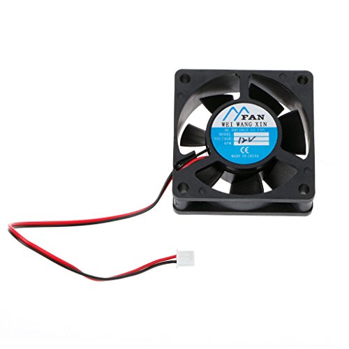 BOSHA 60mm×60mm×20mmDC12V2ピンクーラーブラシレスアキシャルPCCPUケース冷却ファン6020、冷却ファン-黒 4N50252_BOSHA