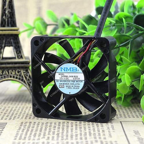 CYRMZAY 互換性があります NMB 2406ML-04W-B29 12V 6cm 3-Wire 冷却ファン EFB121HU8156
