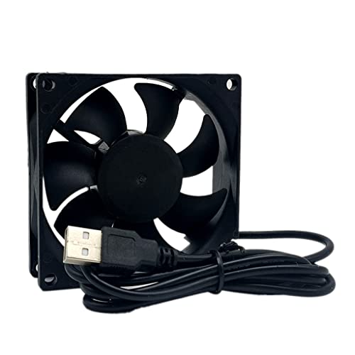 Btgghytr Mute Low 8025 5V 8CM USBファン シャーシ ルーター冷却ファン 3000RPM 実用ラジエーター
