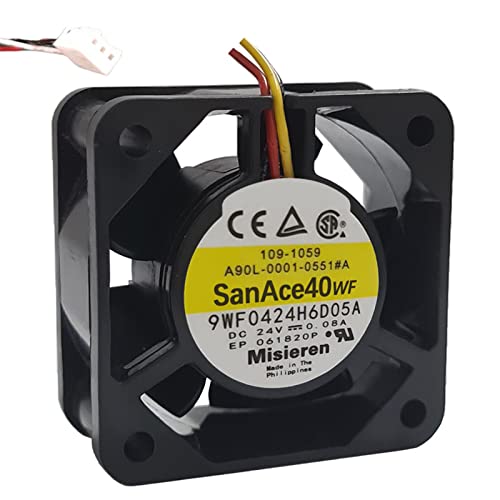 Relskfn Sanace40wfの1PC 9WF0424H6D05A冷却ファン40x40x20x20mv 0.08Aファナック冷却ファン12000RPM 11.7CFM高速