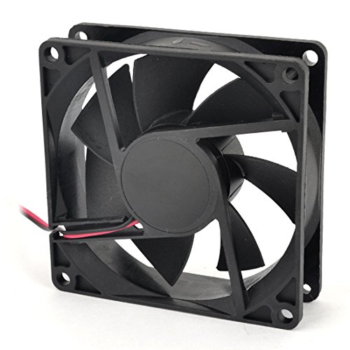 Ruilogod DC 適切な電圧V ブラックプラスチックシェル冷却ファン 80mm x 80mm PCコンピューター用(id:05 008 c4 ea5 7a3 f76456f1d6e0d1e6e8ade2e4fc8ead