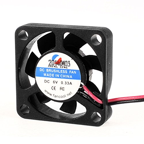 Ruilogod 30mm x 7mm 7 カッター DC 6V 13000RPM DC ブラシレス冷却ファン ブラック (id: 79e eb7 fd3 a13 d1c 79eeb7fd3a136d1c4ea9c3133f60f6