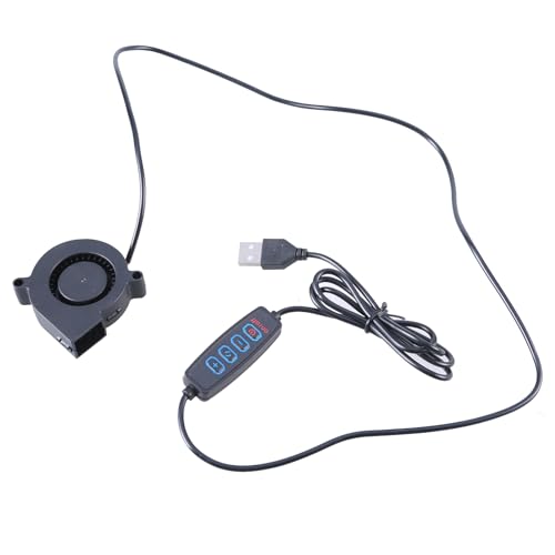 Watreketal USB 5V搭載コンピューター冷却ブロワーファン50x50x15mm調整可能速度3500RPM PCプリンターUSB冷却ファン用のスイッチ冷却ファン