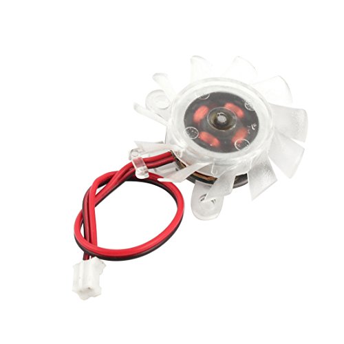 Ruilogod DC12V 2端子 コンピューター PC ビデオカード クーラー 冷却ファン 36mm クリア (id: ce9 2b1 ff3 397 25d ce92b1ff3397e25dcc51e042d83940