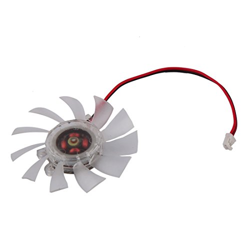 Ruilogod DC12V 2ターミナル コンピューター PC ビデオカード クーラー 冷却ファン 65mm クリア (id:393 5d7 a13 6f9 767 3935d7a136f9876738a82d0ba8987c