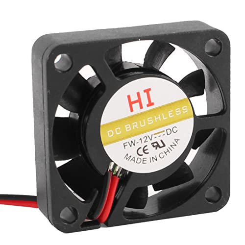 Ruilogod DC 12V 2ピン PC コンピューター CPU ブラシレス冷却ファン ブラック 40x40x10mm (id: 4ef 125 23b bea 633 4ef12523bbea8633dfb9dcafde92b9