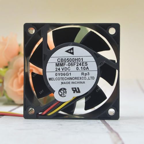 CYRMZAY 互換性があります Melco CB0500H01 MMF-06F24ES 24V 0.10A 6cm 3-Wire 冷却ファン 06R24S1009967